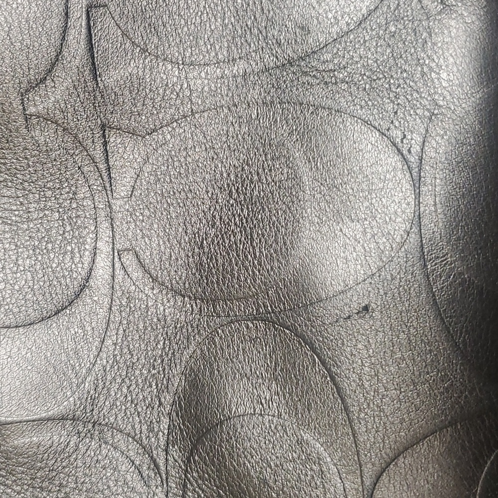 Coach Gun Metal Leather Purse - Picture 9 of 9
